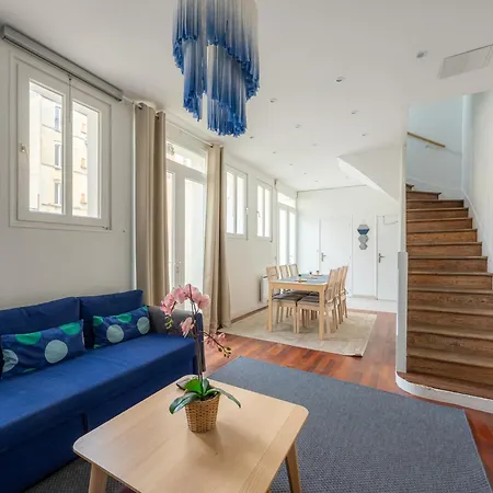 Apartment Blue House - Parking - Centre Reims